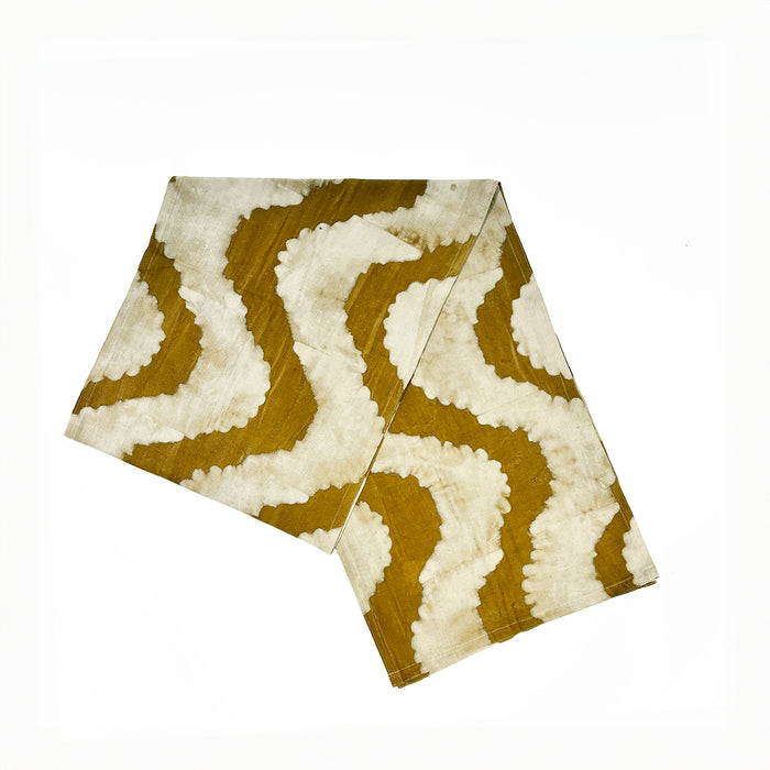 Golden Rays Cotton Block Print Runner