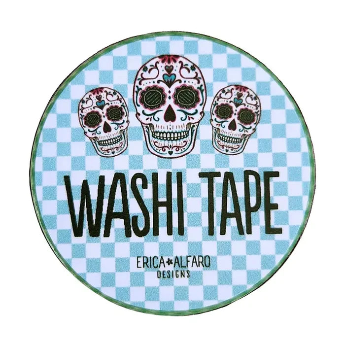 Green Sugar Skull Mexican Washi Tape