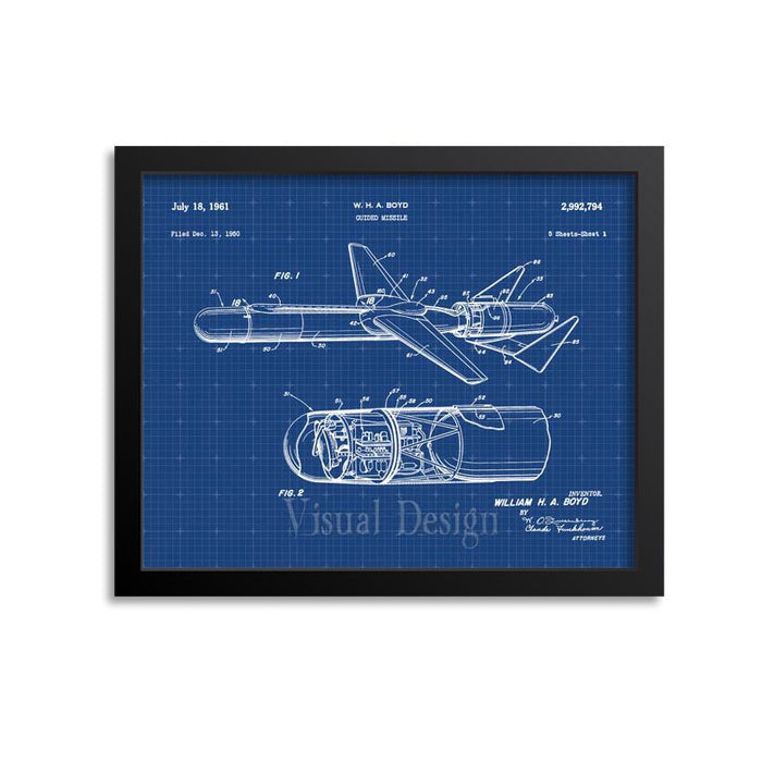 Guided Missile Patent Print