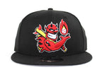 Hellrazors New Era 9Fifty Snapback Hats (BLACK GRAY UNDER BRIM)