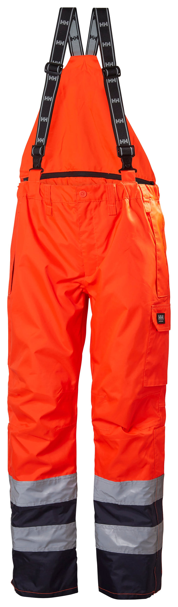 Helly Hansen Men's Potsdam Bib Pant Rainwear Helly Hansen Hi-Vis Orange/Navy 2XL Reg