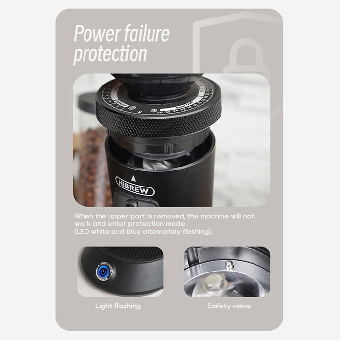 HiBREW G5 48mm Conical Burr Electric Coffee Grinder