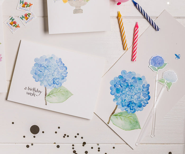 Hydrangea Birthday Card