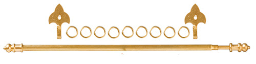 Large Curtain Rod Set 8In (S1068)