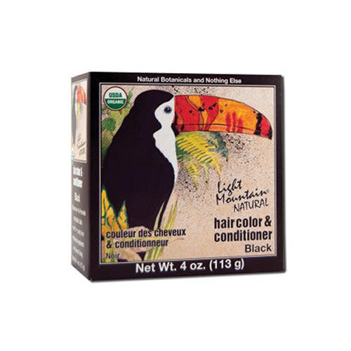 Light Mountain Organic Henna Hair Color Black 113g