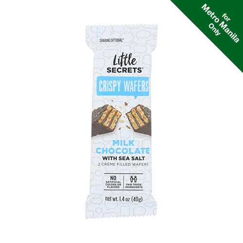 Little Secrets Crispy Wafers Milk Chocolate with Sea Salt 40g