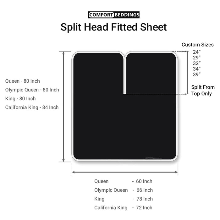 Split Head Fitted Sheet