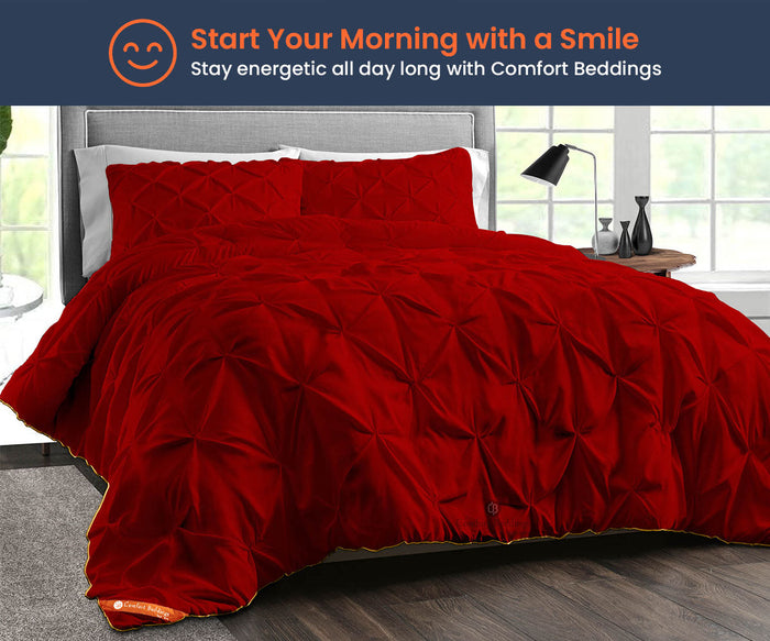 Blood Red Pinch Comforter