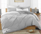 Light Grey Reversible Duvet Covers