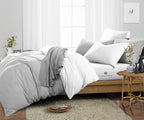 Light Grey Reversible Duvet Covers