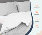 Light Grey Reversible Duvet Covers