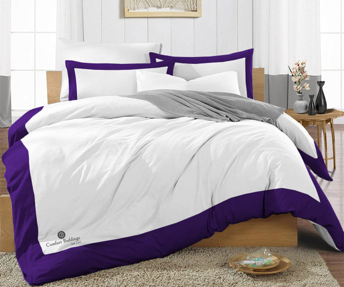 Purple Two Tone Duvet Cover