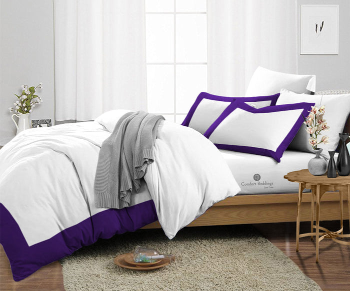 Purple Two Tone Duvet Cover