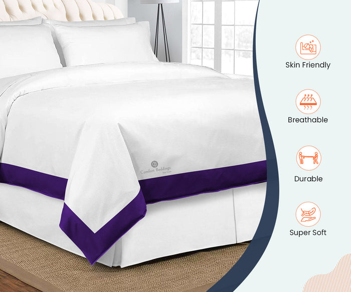 Purple Two Tone Duvet Cover