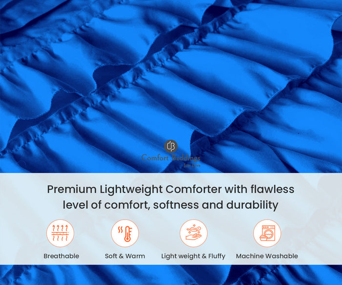 Royal Blue Ruffle Comforter