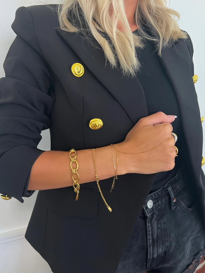 Luxury Style Luxe Chain Link Chansutt Pearls Bracelet