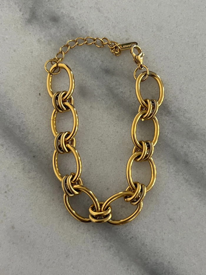 Luxury Style Luxe Chain Link Chansutt Pearls Bracelet