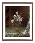 MFA Prints archival replica print of Martin Johnson Heade, Vase of Mixed Flowers from the Museum of Fine Arts, Boston collection.