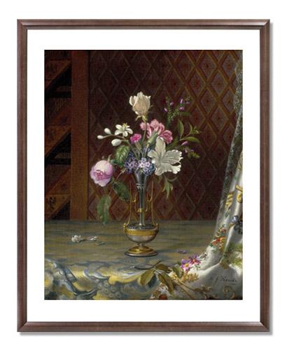 MFA Prints archival replica print of Martin Johnson Heade, Vase of Mixed Flowers from the Museum of Fine Arts, Boston collection.