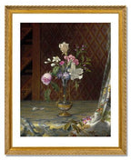 MFA Prints archival replica print of Martin Johnson Heade, Vase of Mixed Flowers from the Museum of Fine Arts, Boston collection.