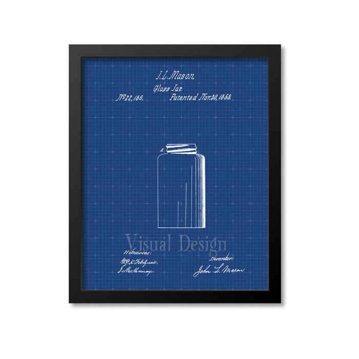 Mason Jar Patent Print