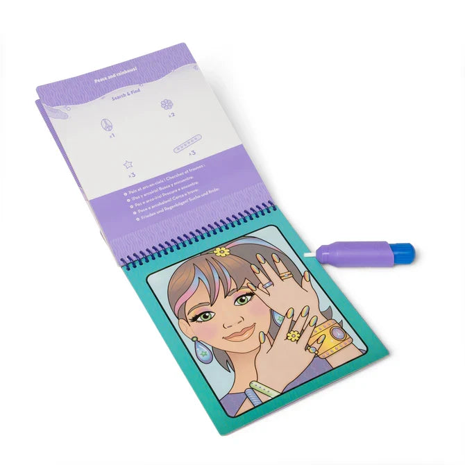 Melissa & Doug Water WOW! Water Reveal Pad - Makeup & Manicures