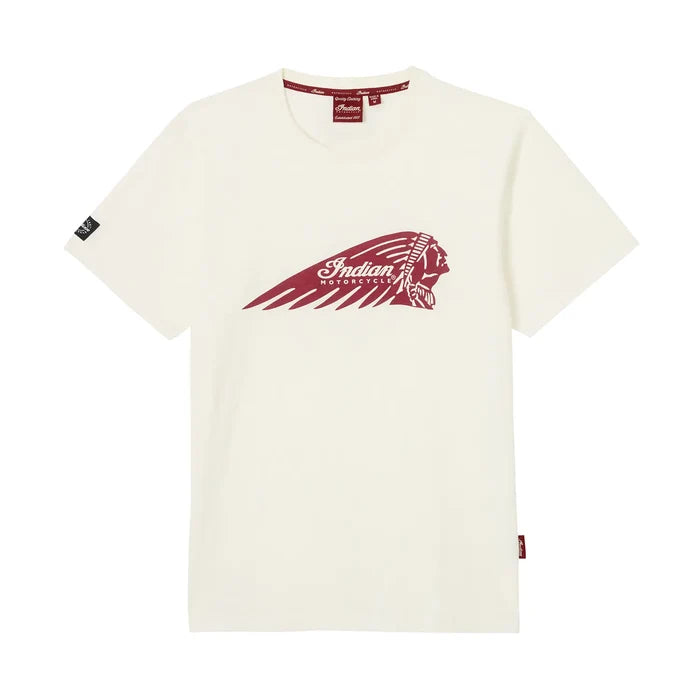 Men's Headdress Printed T-Shirt, White