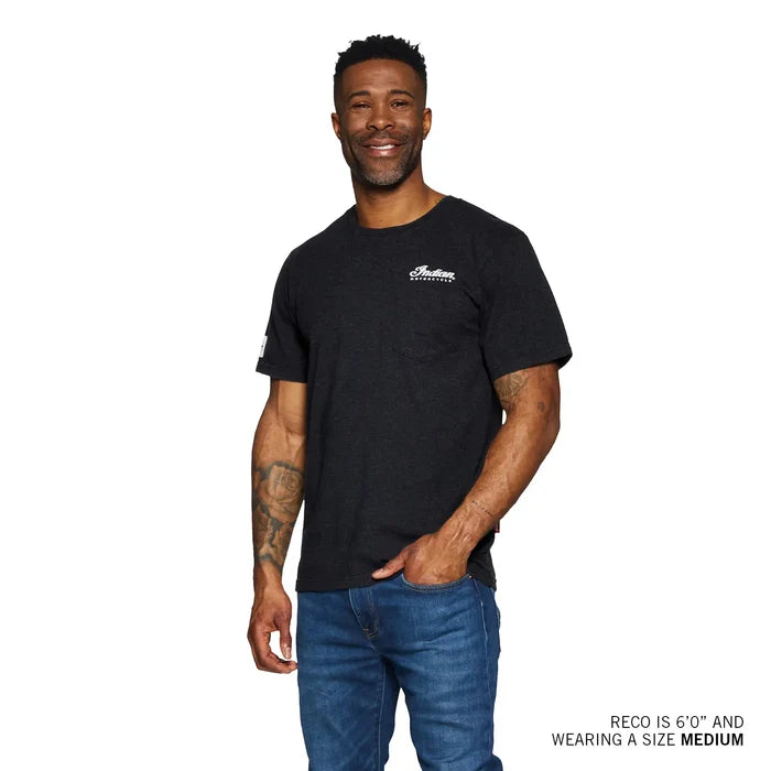 Men's Logo Headdress Pocket T-Shirt, Black