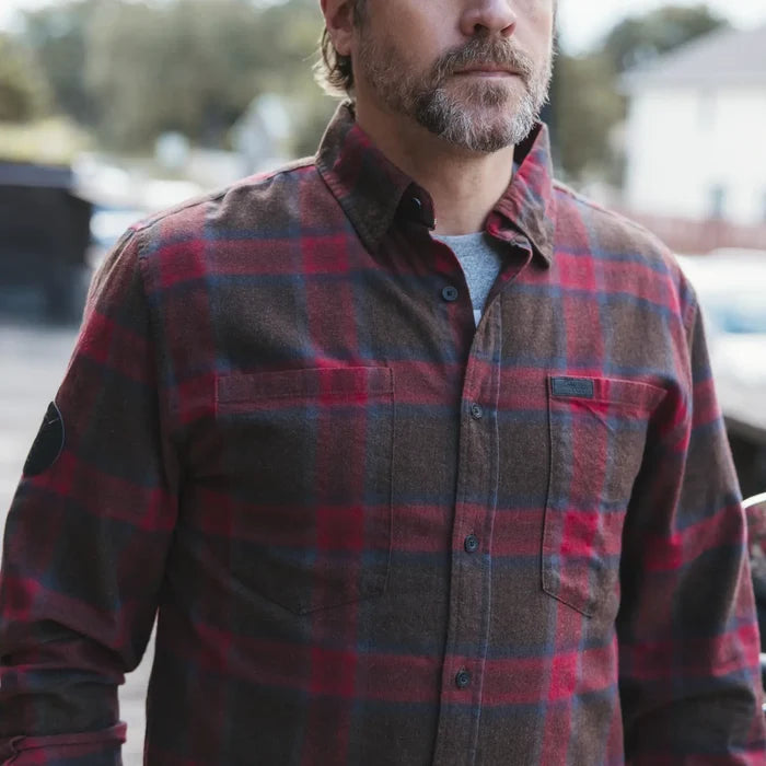 Men's Nashville Plaid Shirt, Red