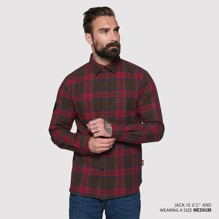 Men's Nashville Plaid Shirt, Red