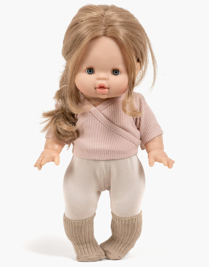 Minikane Gordis Roxane Wrap Set in Petal/Linen