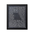 Missouri Beer Map Art Print