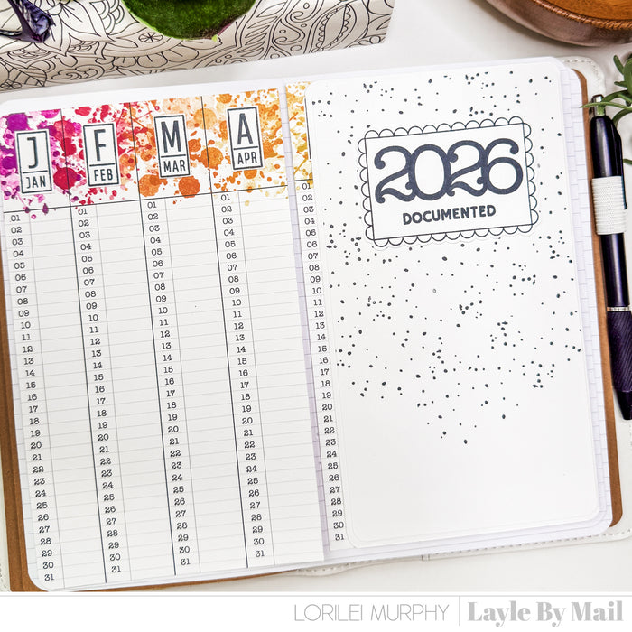 Month by Month - February - 4x6 Stamp Set