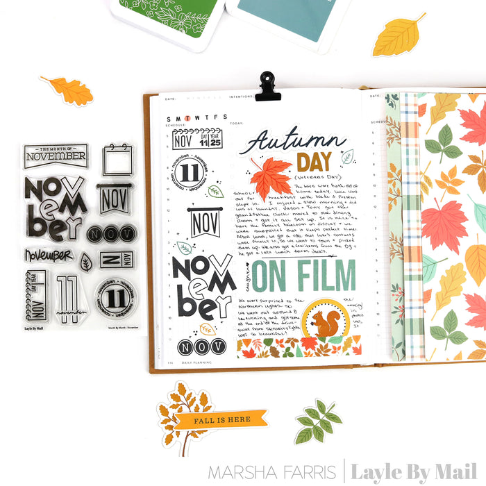 Month by Month - February - 4x6 Stamp Set
