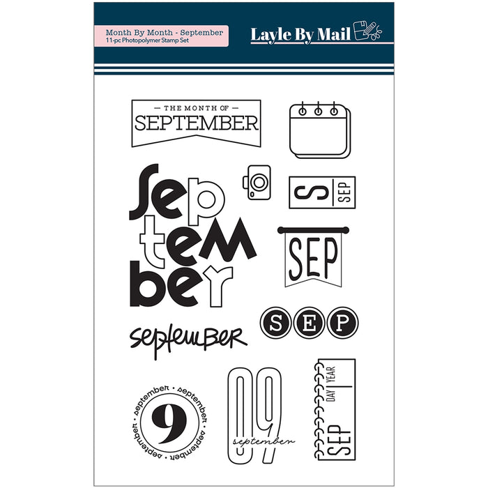 Month by Month - September - 4x6 Stamp Set