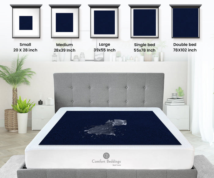 Navy Blue Baby Dry Sheet
