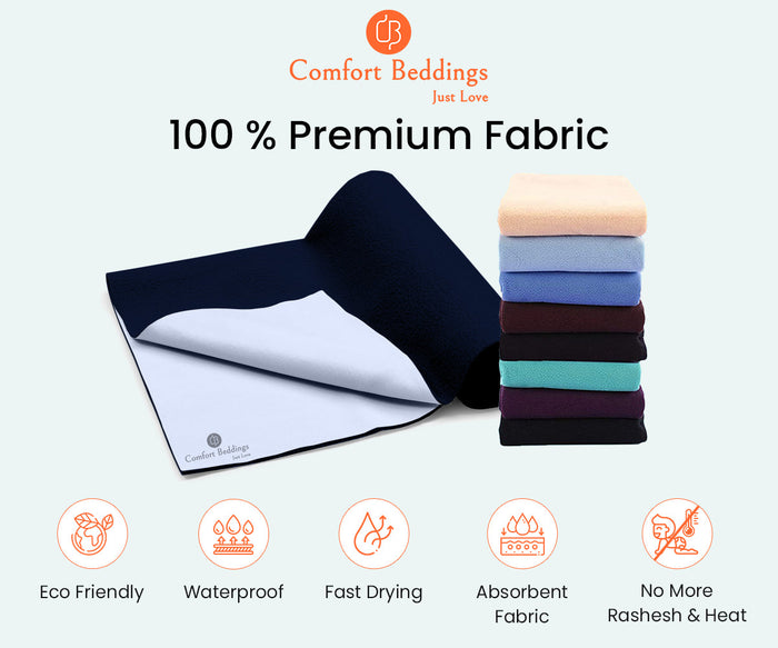 Navy Blue Waterproof Baby Dry Sheet