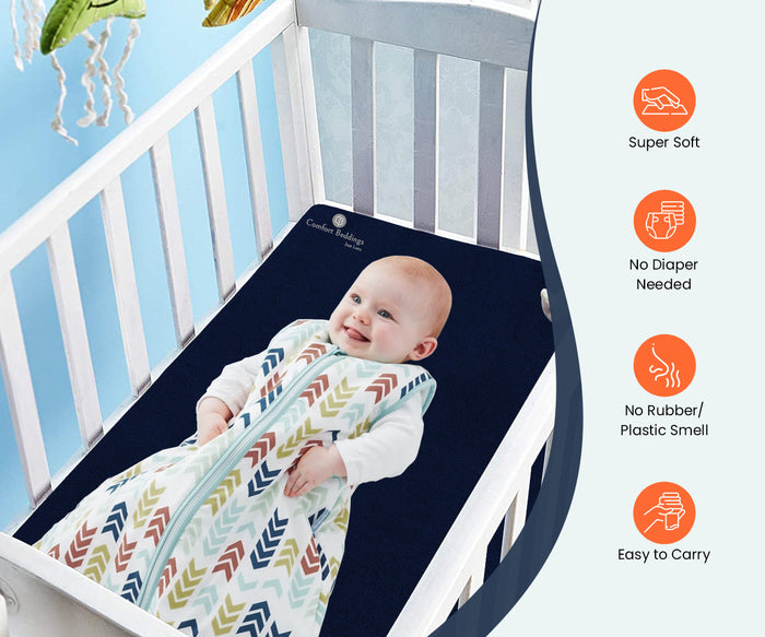 Navy Blue Baby Dry Sheets