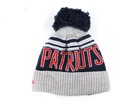 New England Patriots New Era Pom Beanie (TEAM COLORS)