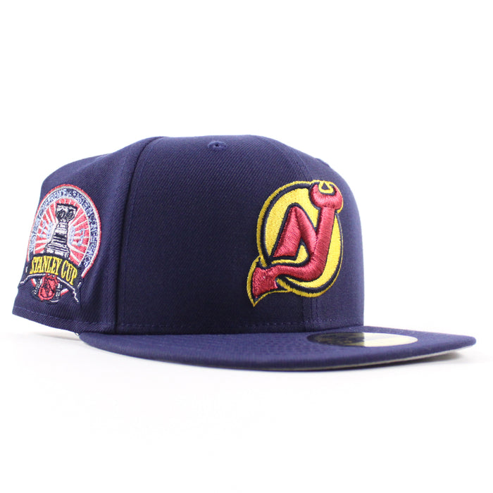 New Jersey Devils Stanley Cup New Era 59Fifty Fitted Hat (Navy Gray Under Brim)