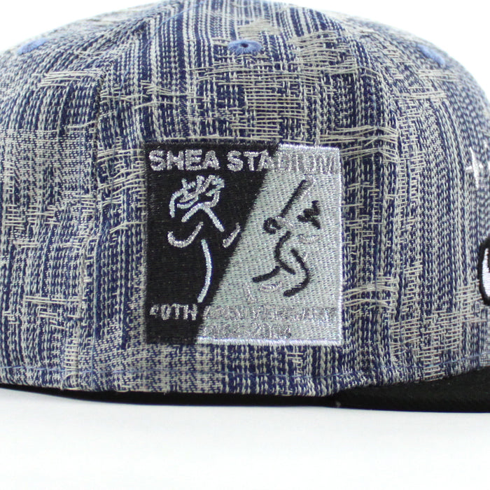 New York Mets Shea Stadium New Era 59Fifty Fitted Hat (Denim Black Gray Under Brim)