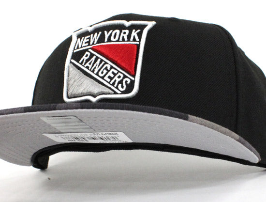 New York Rangers New Era 59Fifty Fitted Hat (Camouflage Jet Black Air Foamposite One Urban Fighter)-7 1/4