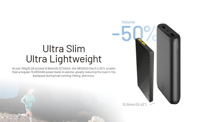 Nitecore NB10000 GEN 3 DUAL USB-C Powerbank
