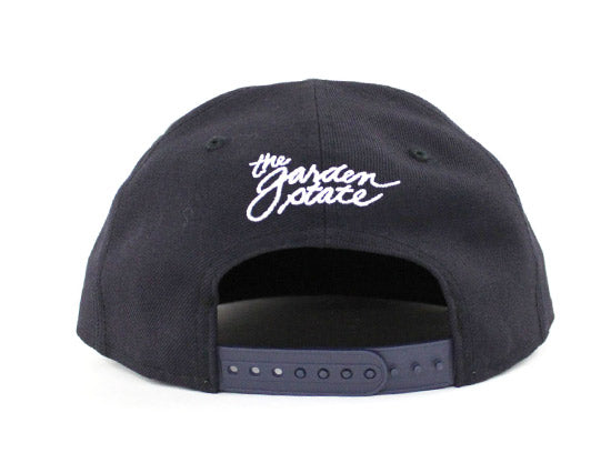 NJ Script  9Fifty Snapback Hat (Navy WHITE GRAY UNDER BRIM)