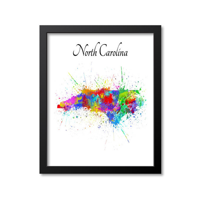 North Carolina Paint Splash