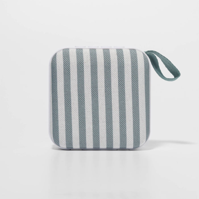 Olive Stripe Portable Travel Speaker