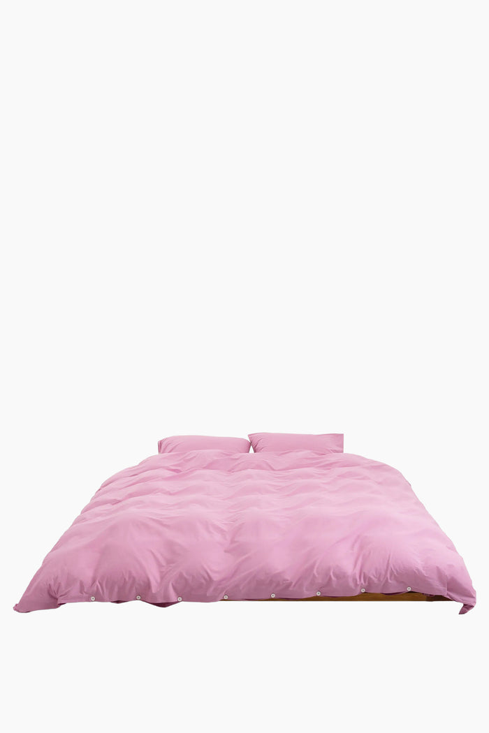 Organic Cotton Percale Bedding | Mallow Pink