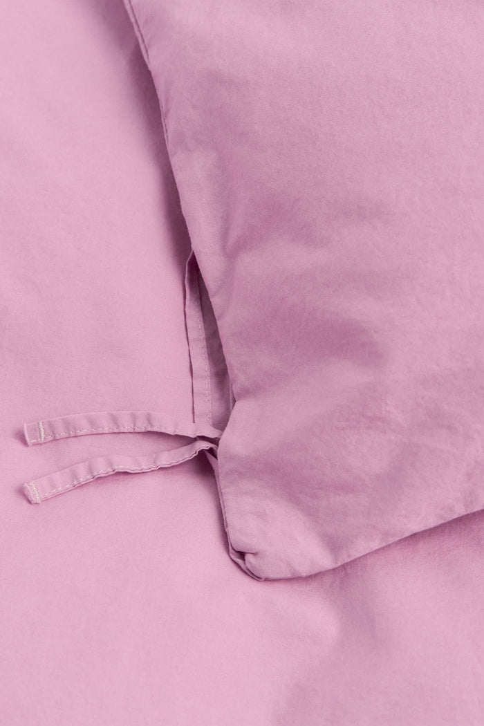 Organic Cotton Percale Bedding | Mallow Pink