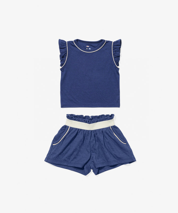 Oso & Me Bea Short Set in Navy