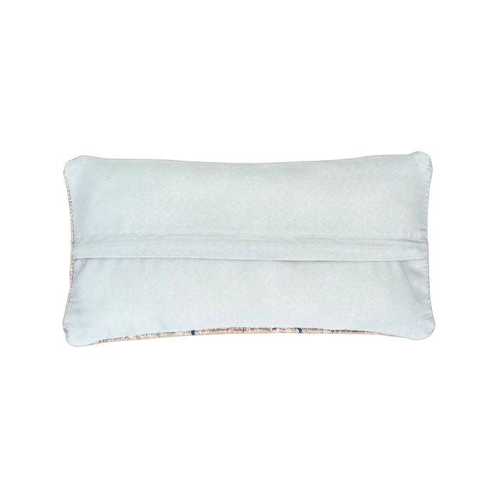 Handmade Turkish oushak pillow cover made with vintage rugs 8x16 beige
